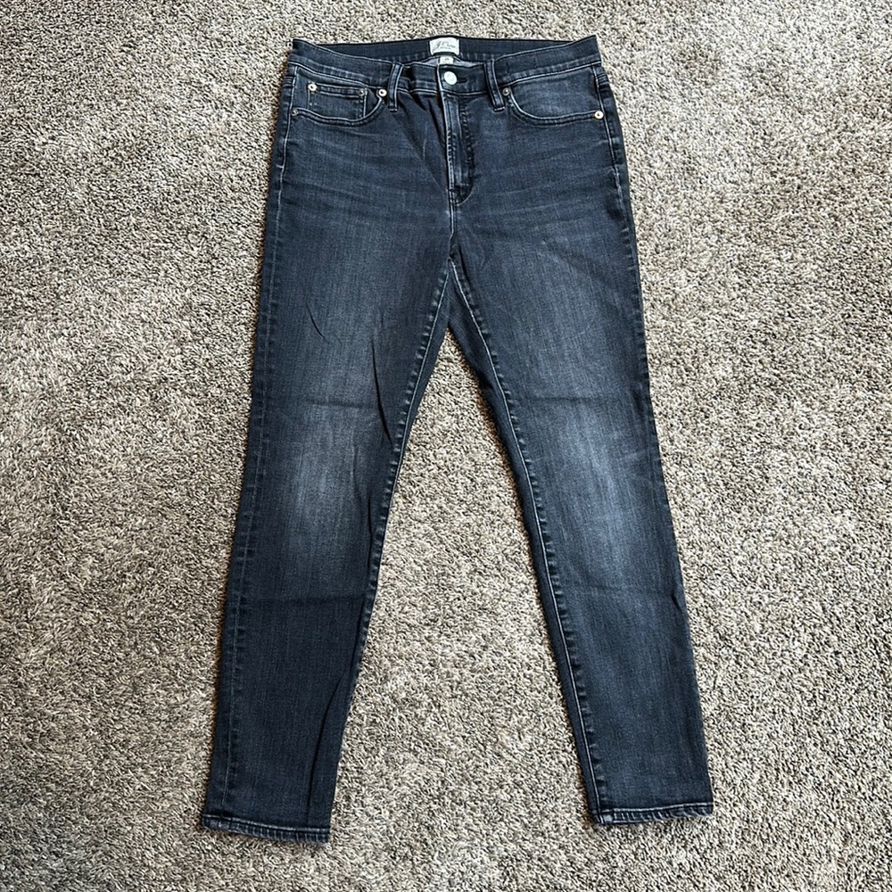J. Crew 9” High-Rise Toothpick Women’s Black Jeans Size 29